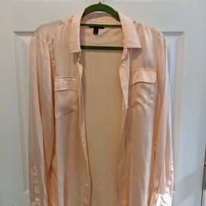 J. Crew Peach Orange Silk Dress Shirt